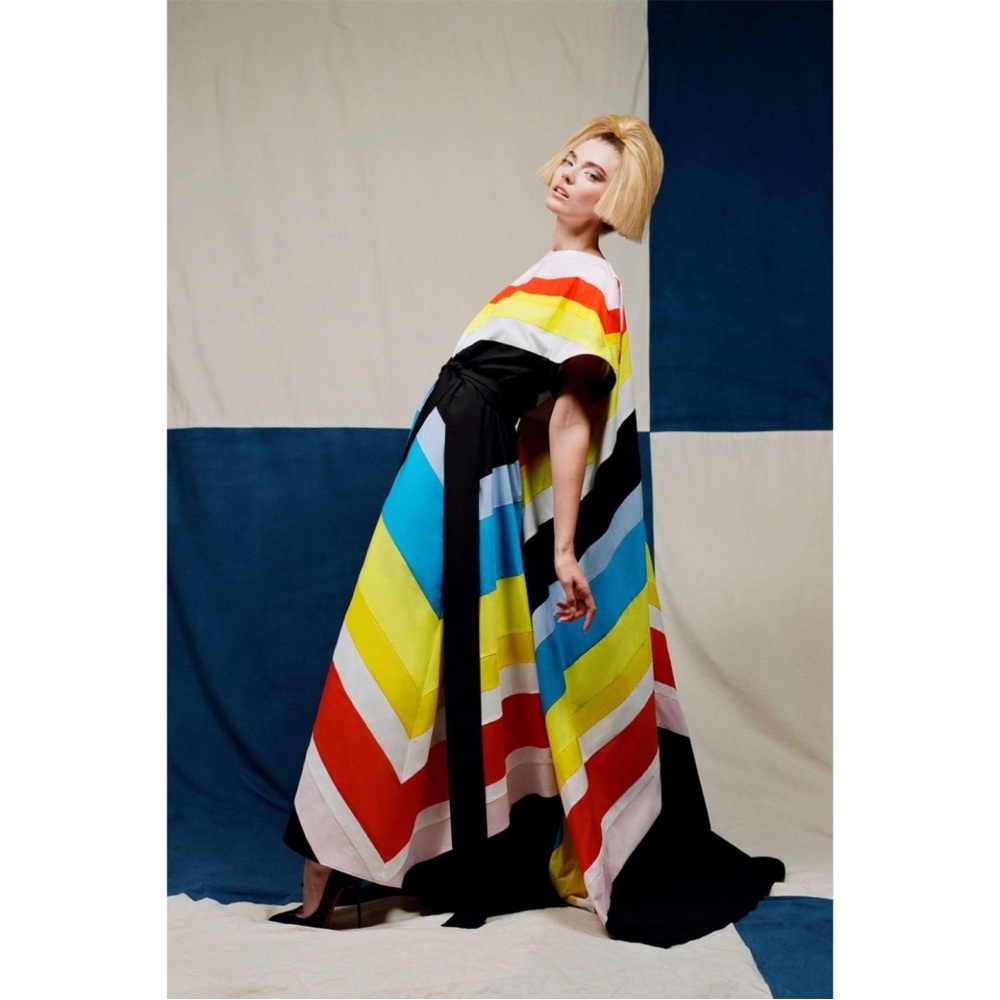 Brand New Christopher John Rogers Striped Gown